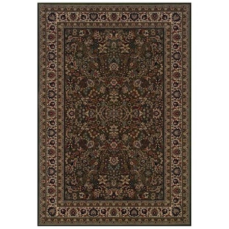 Sphinx By Oriental Weavers Oriental Weavers Ariana 213G8 10x13 Rectangle - Green/ Ivory-Polypropylene A213G8300390ST